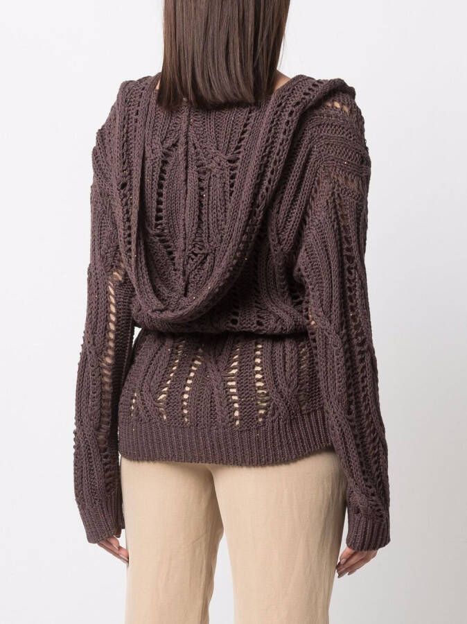 Fabiana Filippi Vest met pailletten Bruin