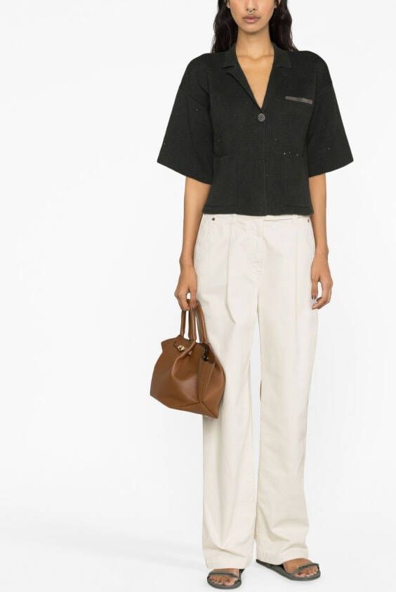 Fabiana Filippi Vest met pailletten Groen