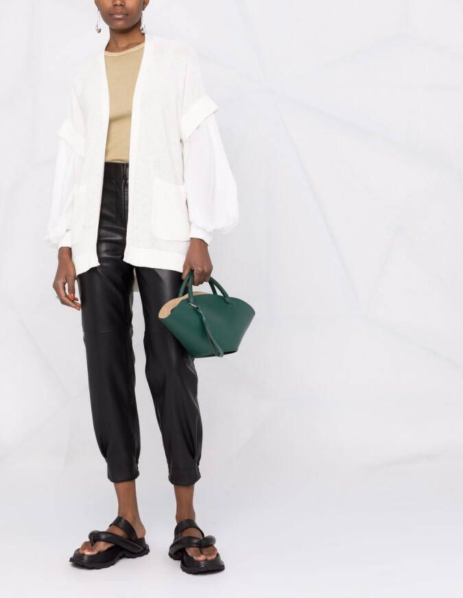 Fabiana Filippi Vest met pofmouwen Wit