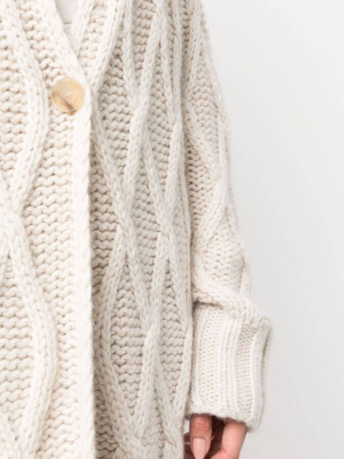 Fabiana Filippi Vestjas met knopen Beige