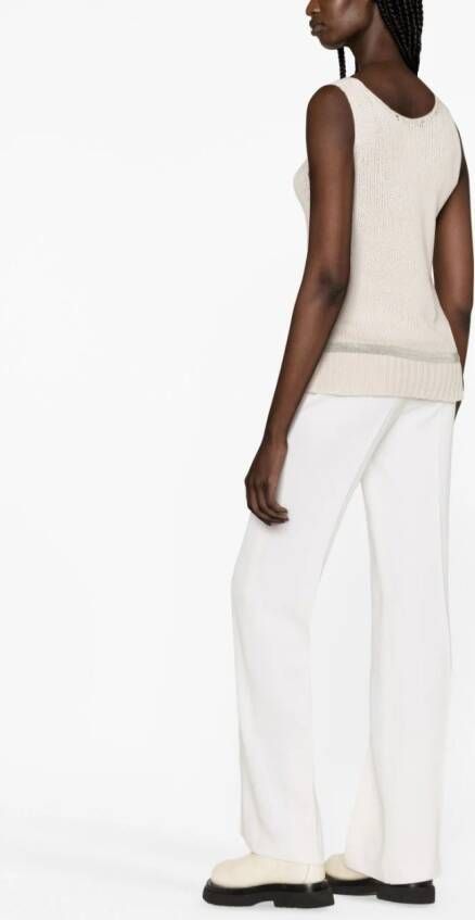 Fabiana Filippi Top van scheerwol Beige