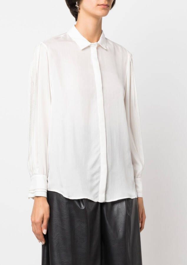 Fabiana Filippi Zijden blouse Wit