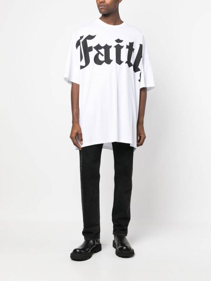Faith Connexion T-shirt met logoprint Wit