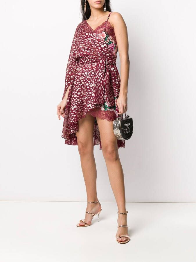 Faith Connexion Metallic jurk Rood