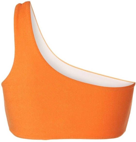 Faithfull the Brand Asymmetrische bikinitop Oranje