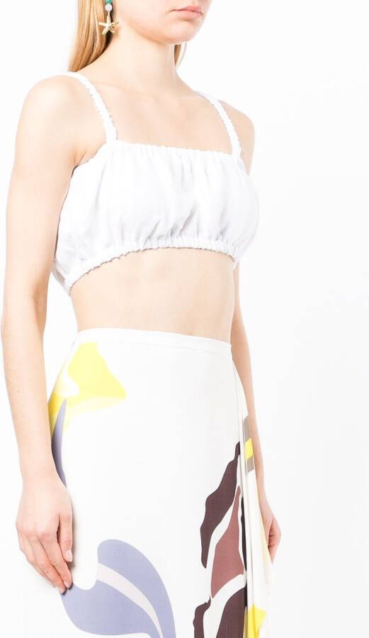 Faithfull the Brand Cropped top Wit