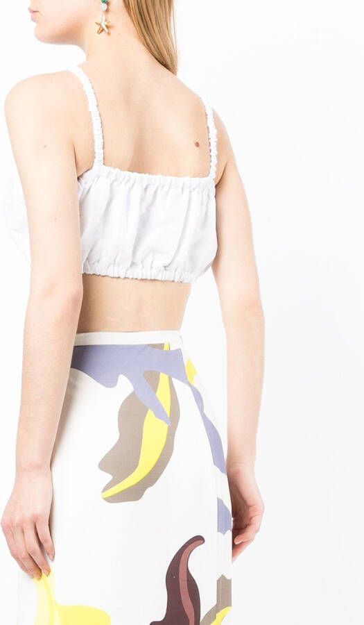 Faithfull the Brand Cropped top Wit