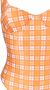Faithfull the Brand Geruit badpak Oranje - Thumbnail 3