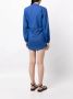 Faithfull the Brand Jurk met waterval V-hals Blauw - Thumbnail 4