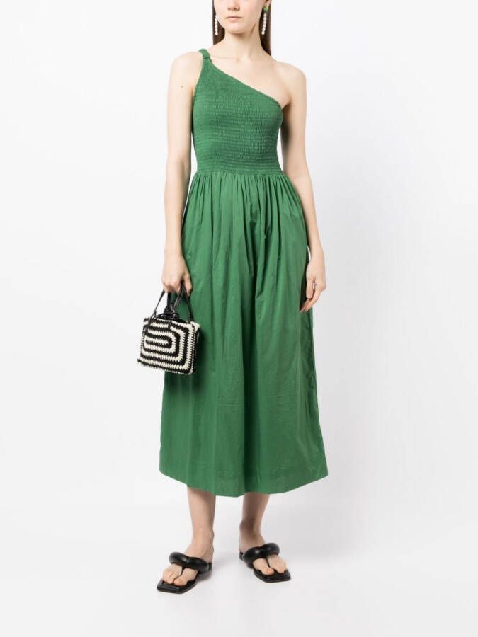 Faithfull the Brand Asymmetrische jurk Groen