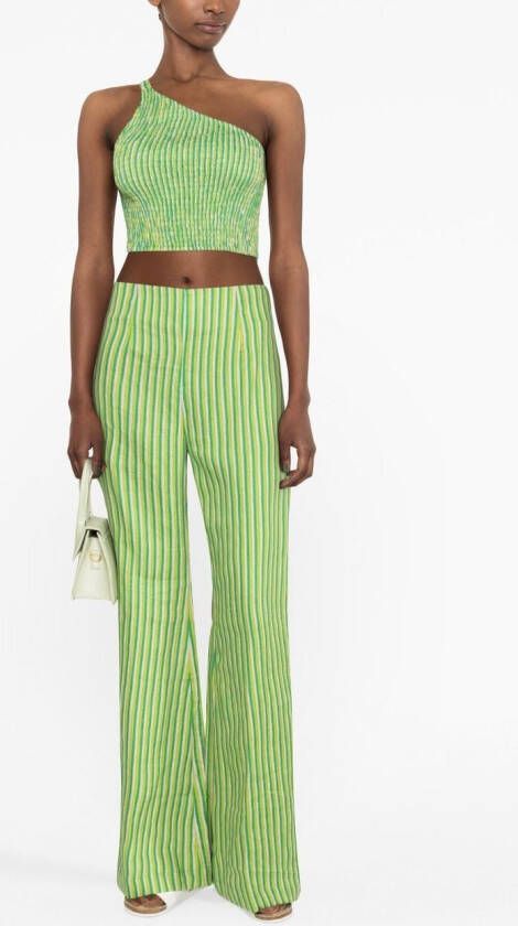 Faithfull the Brand Asymmetrische top Groen