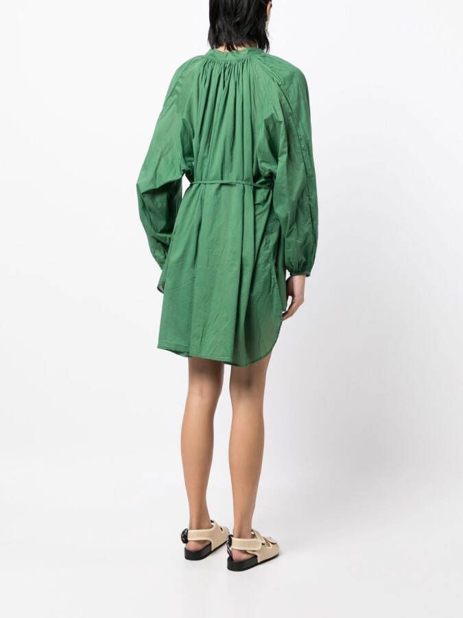Faithfull the Brand Mini-jurk met knopen Groen
