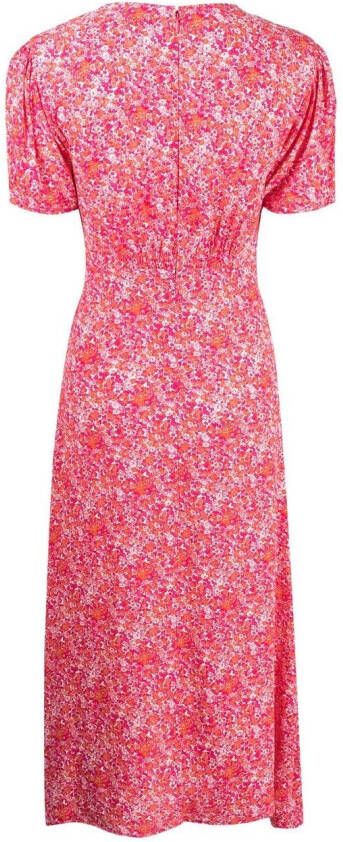Faithfull the Brand Midi-jurk met bloemenprint Roze