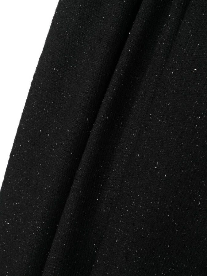 Faliero Sarti Sjaal met glitter detail Zwart