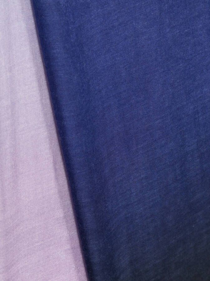 Faliero Sarti Sjaal met kleurverloop Blauw