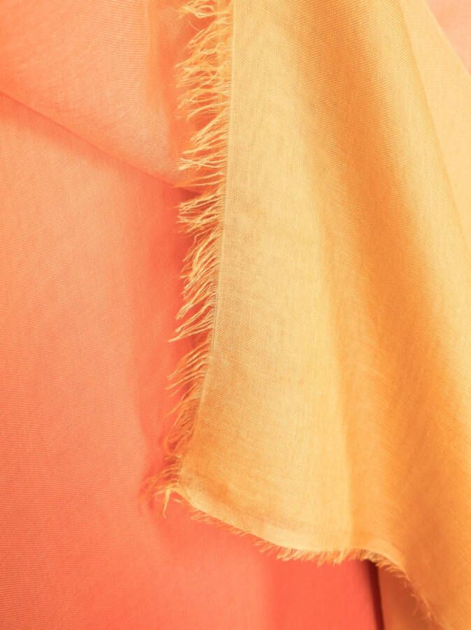 Faliero Sarti Tweekleurige sjaal Oranje