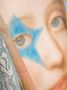 Faliero Sarti x Coreterno Born sjaal met print Blauw - Thumbnail 3