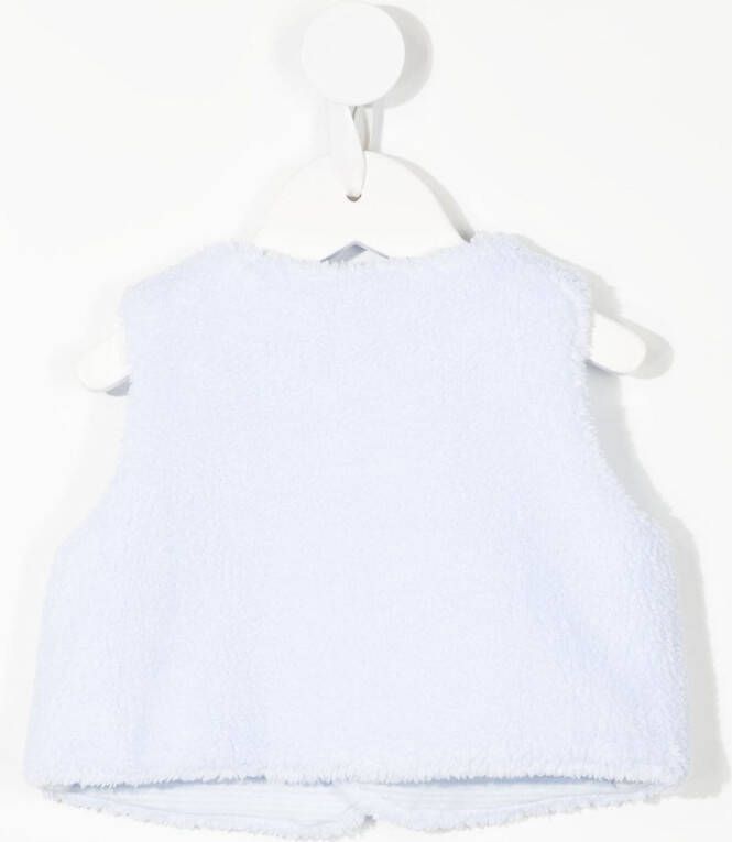 familiar Bodywarmer van imitatiebont Blauw