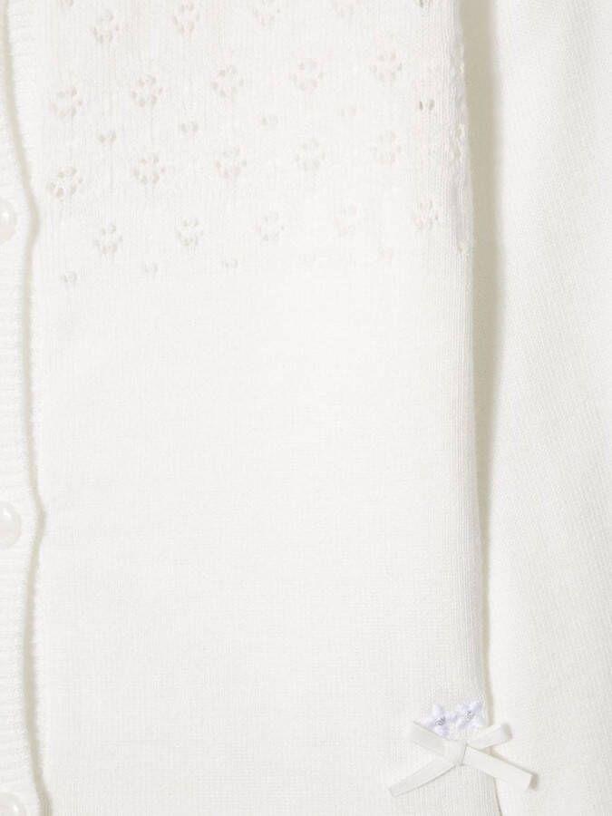 familiar Gebreid vest Wit