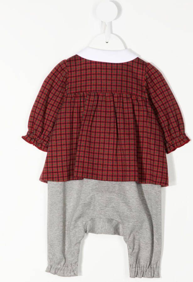 familiar Geruite jurk Rood