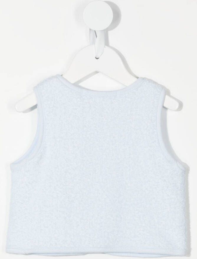 familiar Teddy top met borduurwerk Blauw