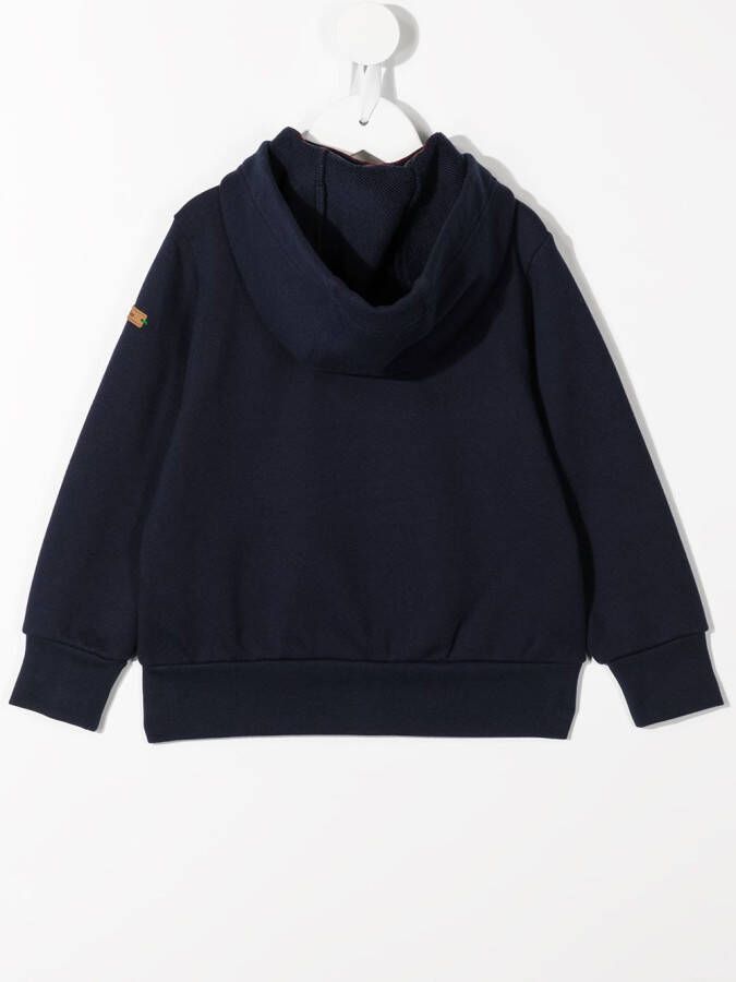 familiar Hoodie met rits Blauw