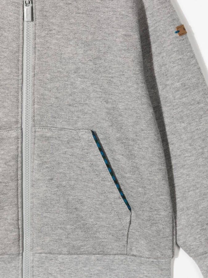 familiar Hoodie met rits Grijs