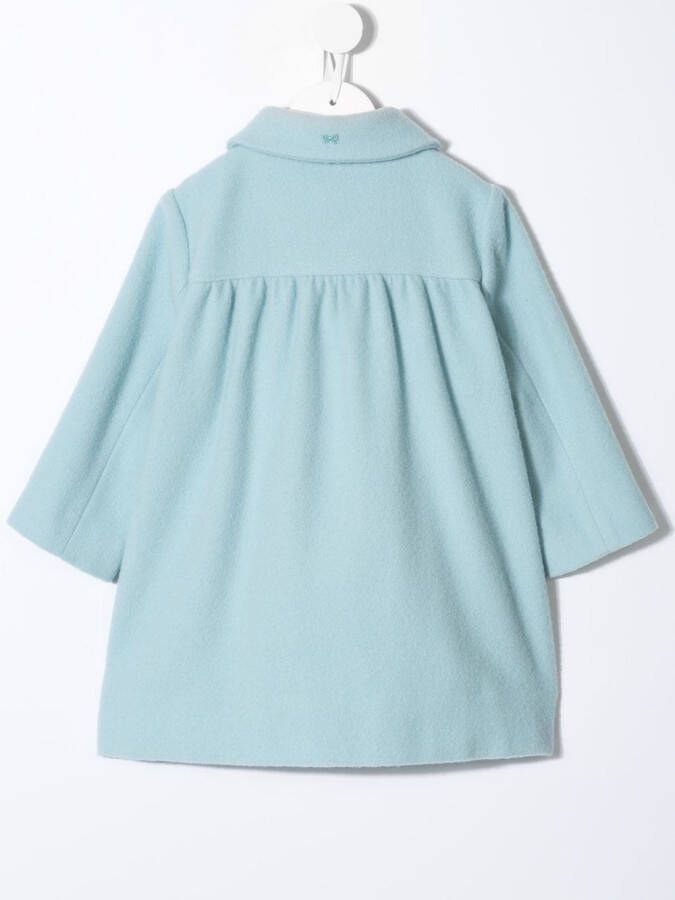 familiar Jas met enkele rij knopen Blauw