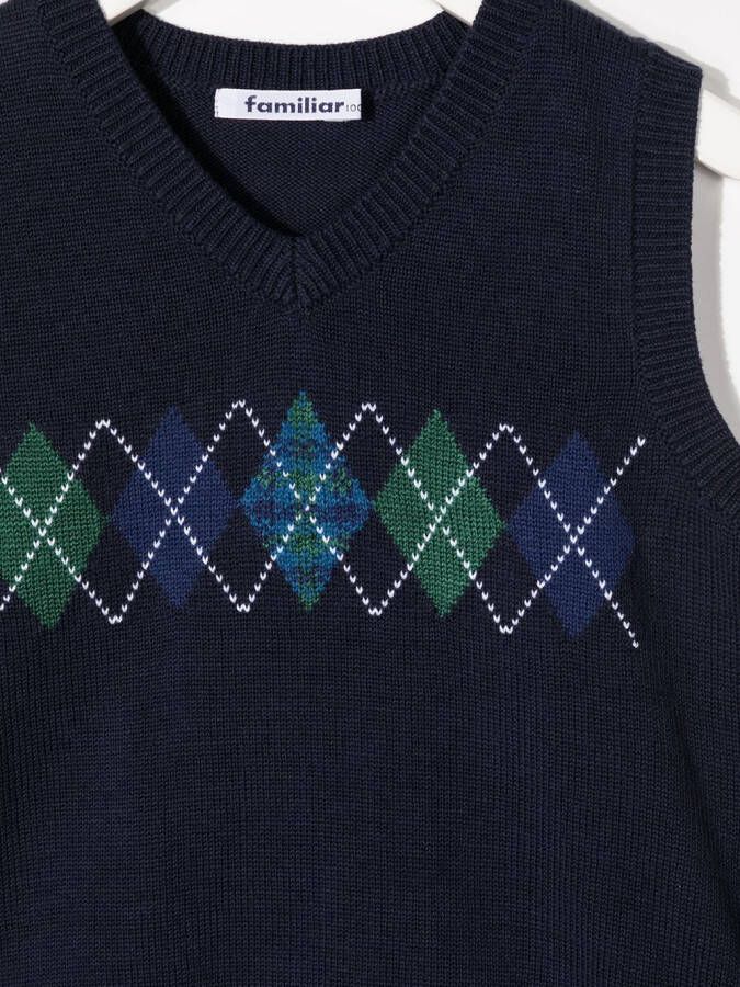 familiar Mouwloze trui Blauw