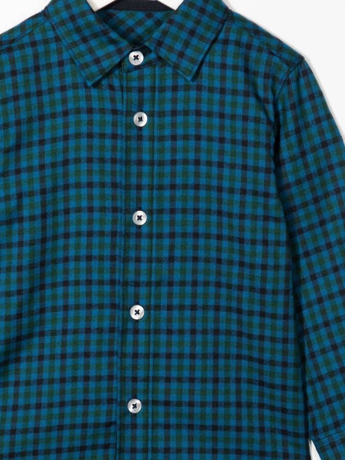 familiar Shirt met gingham ruit Blauw