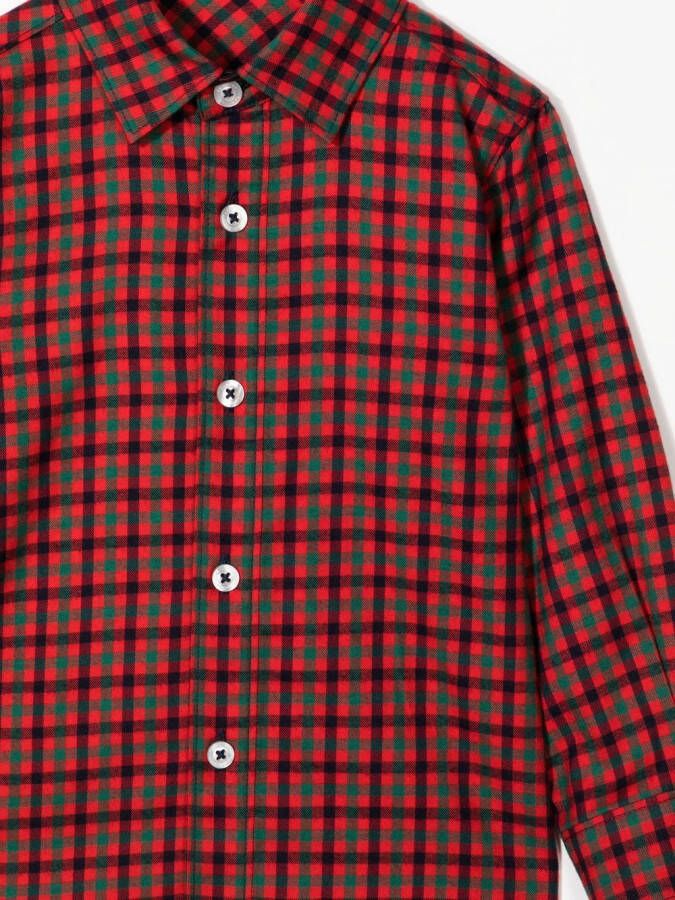 familiar Shirt met gingham ruit Rood