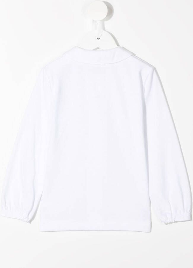 familiar Shirt met Peter Pan kraag Wit
