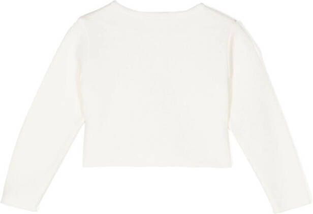 familiar Vest met knopen Wit