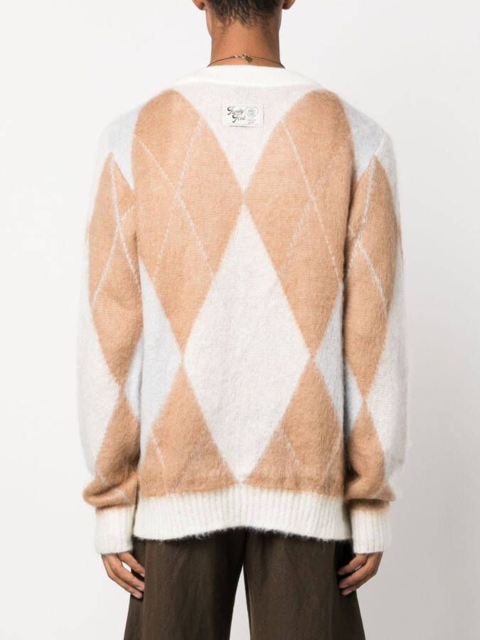 Family First Vest met V-hals Beige