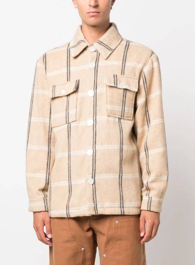 Family First Geruit overhemd Beige