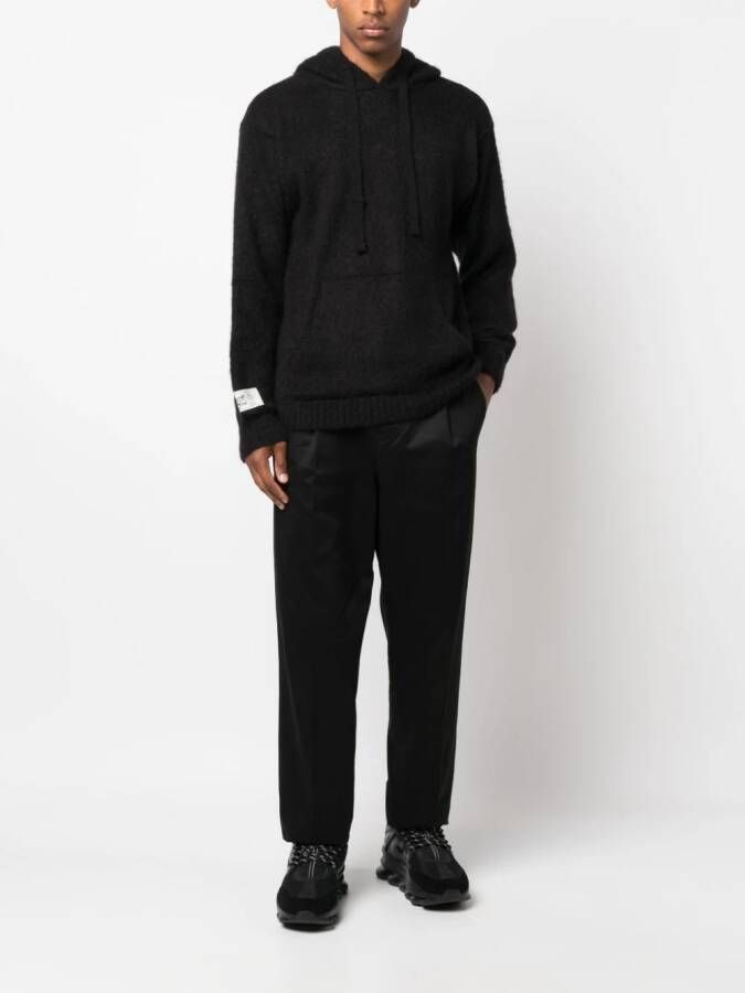 Family First Hoodie met logopatch Zwart
