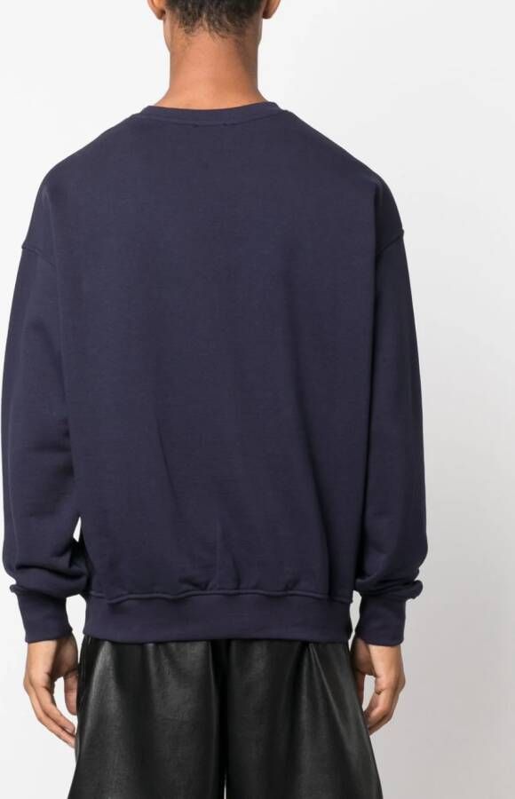 Family First Sweater met geborduurd logo Blauw