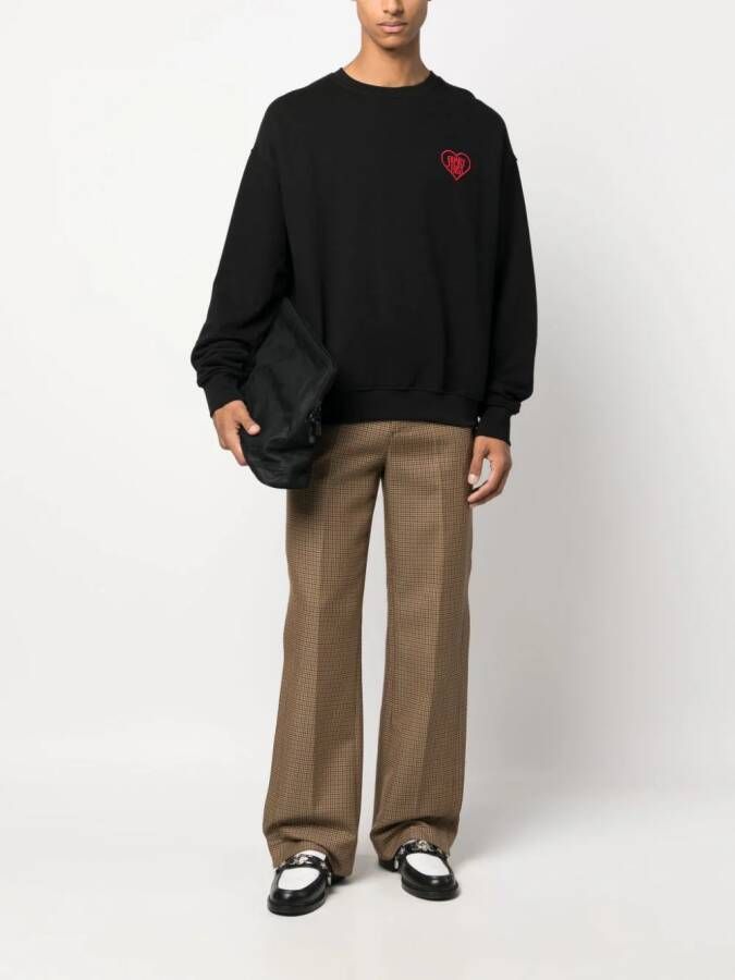 Family First Sweater met geborduurd logo Zwart
