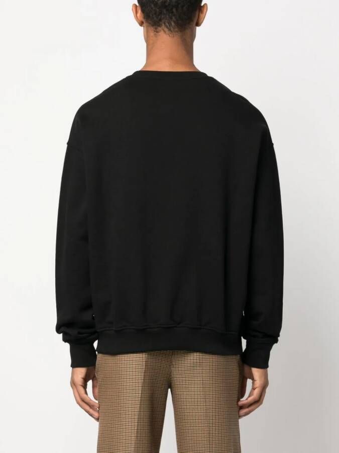 Family First Sweater met geborduurd logo Zwart