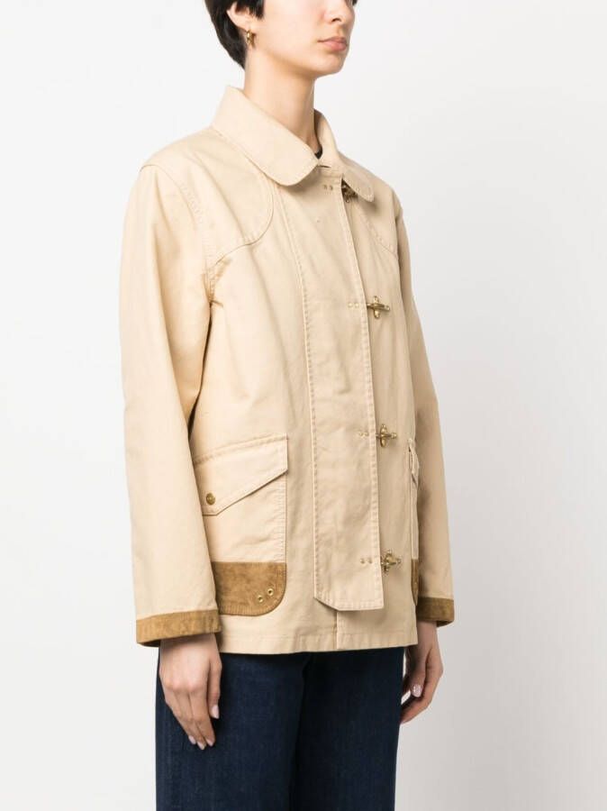Fay Katoenen shirtjack Beige