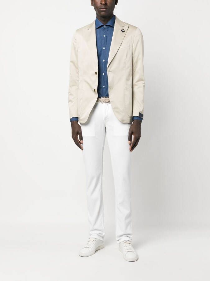Fay Denim overhemd Blauw