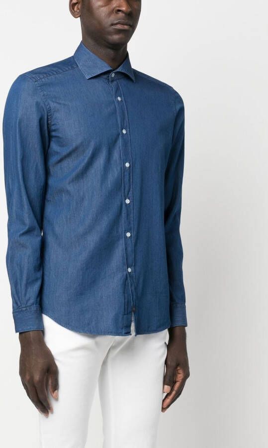Fay Denim overhemd Blauw