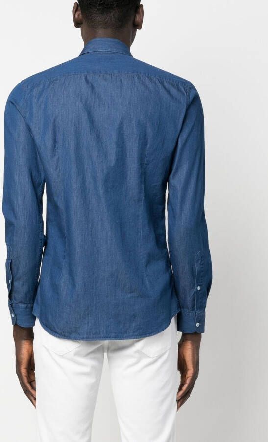 Fay Denim overhemd Blauw