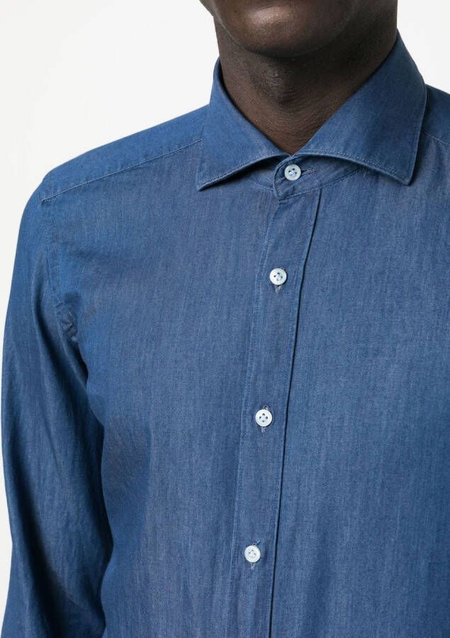 Fay Denim overhemd Blauw