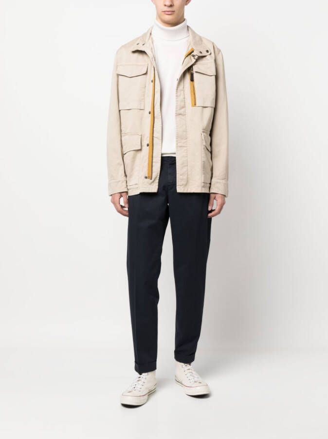 Fay Veldjack met meerdere zakken Beige