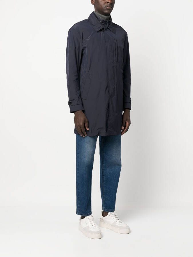 Fay Gelaagde jas Blauw