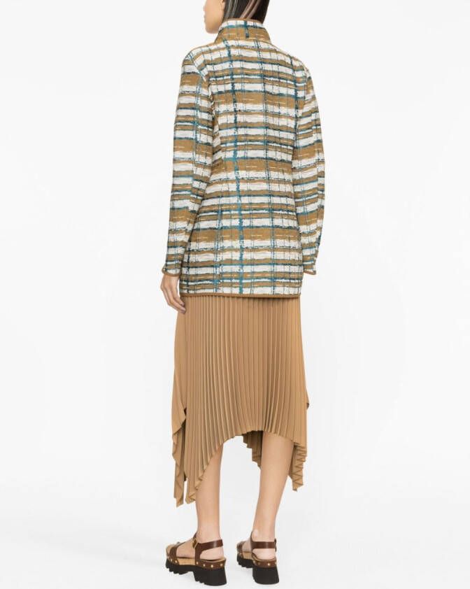Fay Jack met jacquard Wit