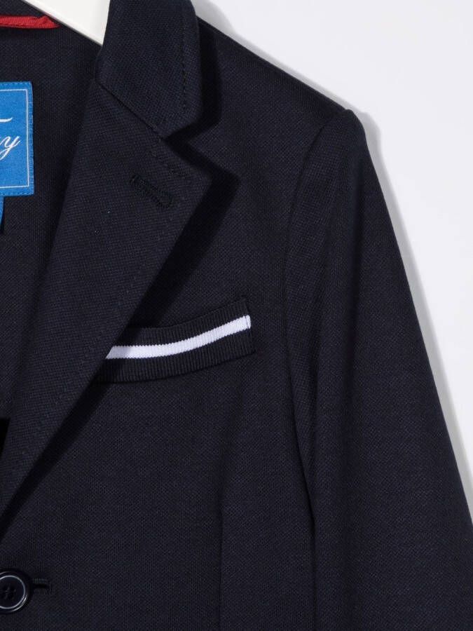 Fay Kids Blazer met enkele rij knopen Blauw