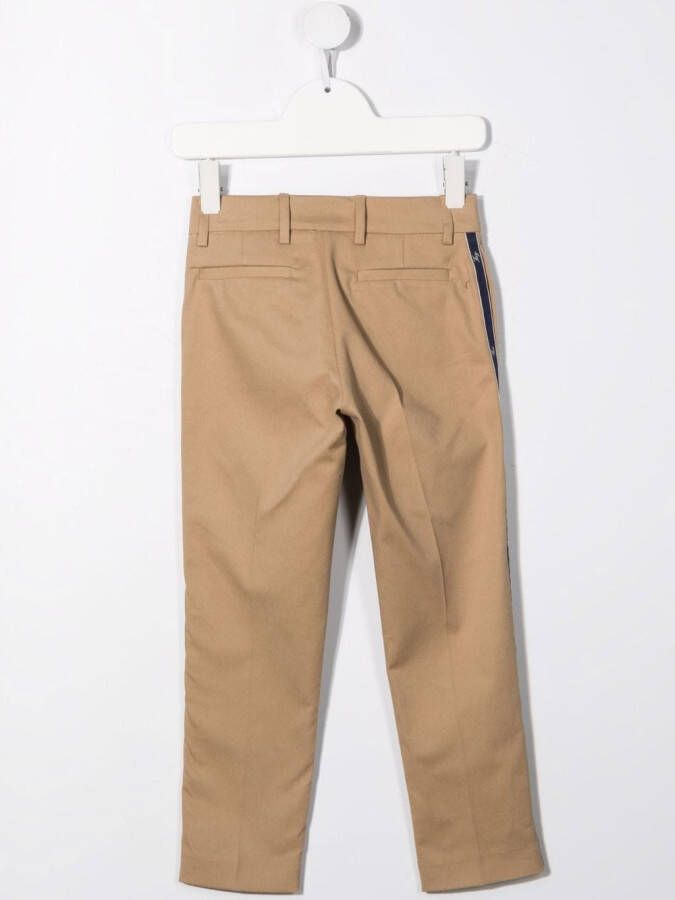 Fay Kids Broek met logoband Beige