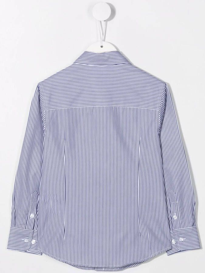 Fay Kids Gestreept shirt Wit